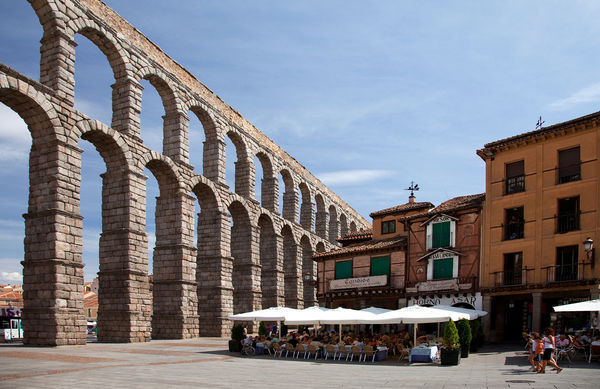 Roman aqueduct, Segovia, Spain
