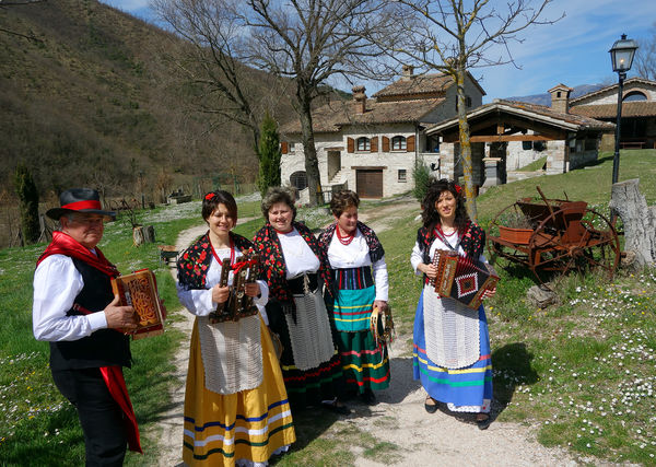 Easter troubadours in Cantiano (Le Marche), Italy