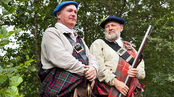 Tartan pride in Glencoe, Scotland