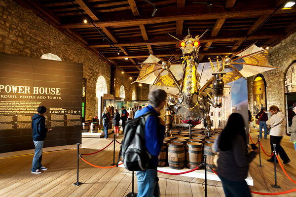 Exhibit at the Tower of London, England