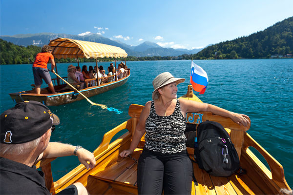 Pletna boat ride, Lake Bled, Slovenia