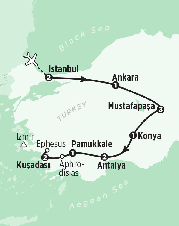 5 Days Pamukkale Antalya And Cappadocia Tour From Izmir