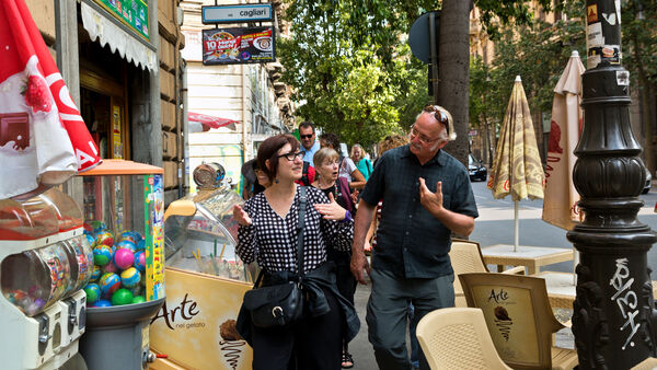 Sicilians gesticulating, Palermo, Italy