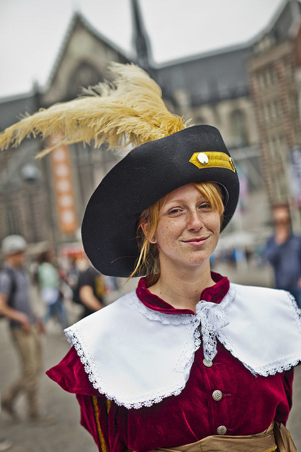 Festivities on Dam Square, Amsterdam, Netherlands