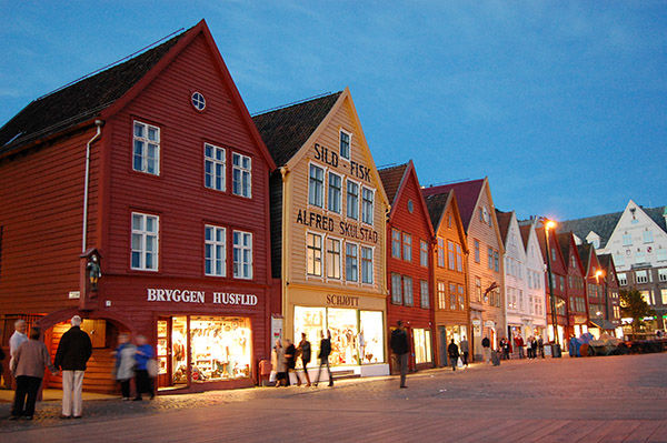 Bryggen waterfront, Bergen, Norway