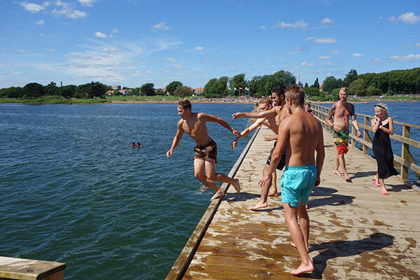 Swimming in Kalmar, Sweden