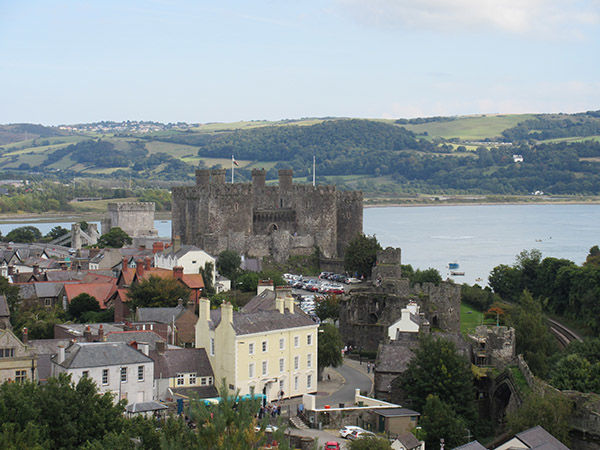 Conwy Castle and town, Wales