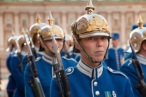 Noon Military Parade, Royal Palace, Stockholm, Sweden