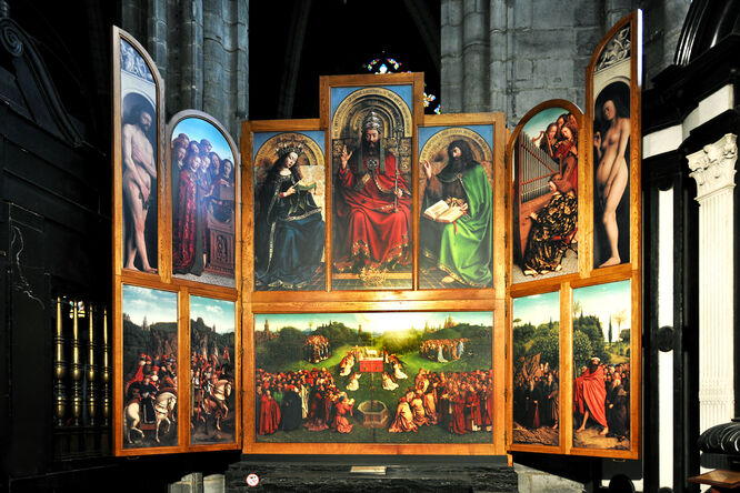 Ghent Altarpiece, St. Bavo’s Cathedral, Ghent, Belgium