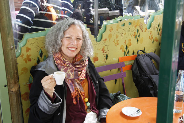 Café in Montmartre neighborhood, Paris, France