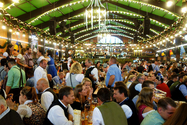 Augustiner tent at Oktoberfest, Munich