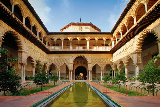 Courtyard of the Maidens, Alcázar, Sevilla, Spain