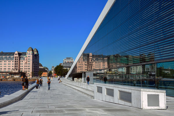 Waterfront promenade, Oslo, Norway