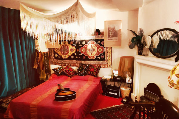 Jimi Hendrix's bedroom, Handel & Hendrix in London museum, London, England