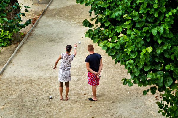 Boules game, Amboise, France