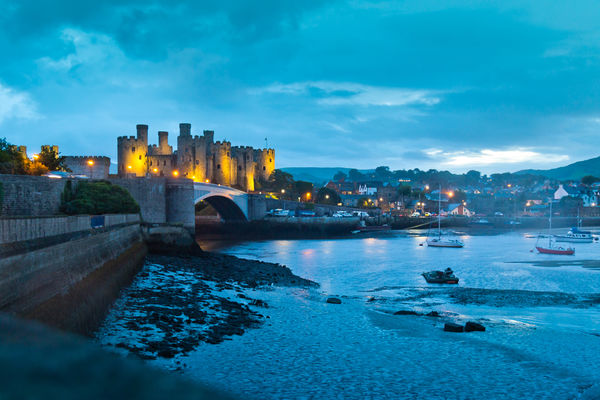 Conwy Castle and Harbour, Wales