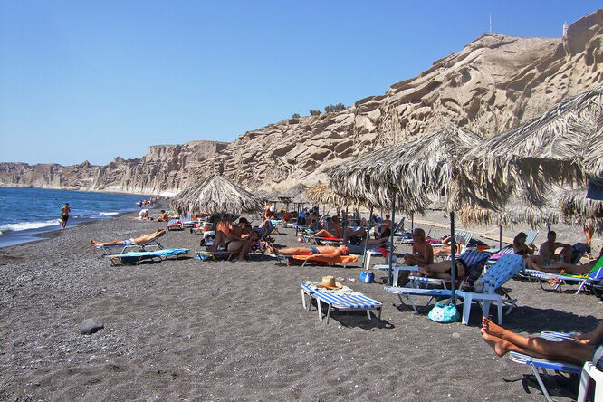 Vlychada beach, Santorini, Greece