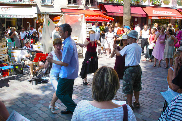 Bastille Day block party, Paris, France