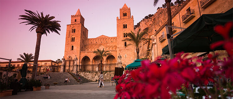 Piazza del Duomo, Cefalù, Sicily, Italy