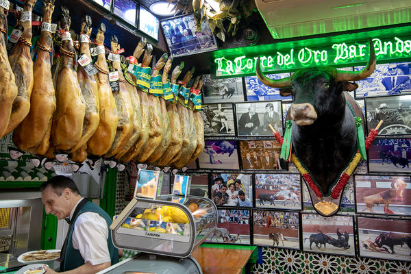 Bull bar, Madrid, Spain