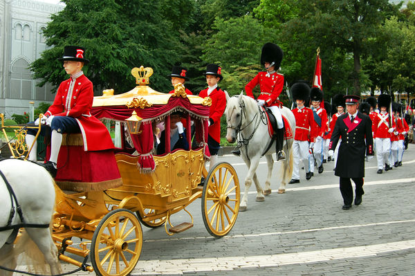 Parade in Tivoli amuseument park, Copenhagen