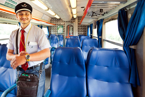 Train conductor, Italy