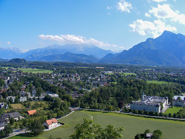 View from Hohensalzburg Fortress, Salzburg, Austria