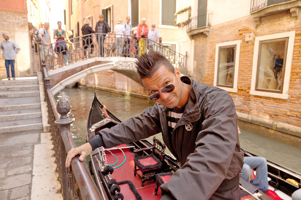 Gondolier in Venice, Italy