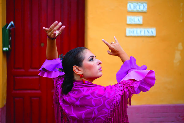 Flamenco dancer in Sevilla, Spain