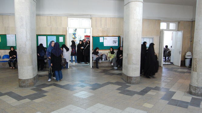 A university lounge, Iran