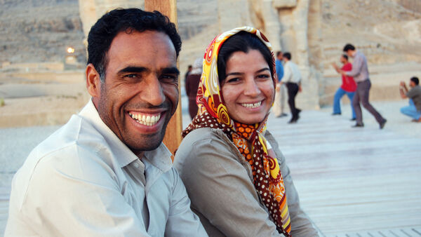 Locals smiling, Iran