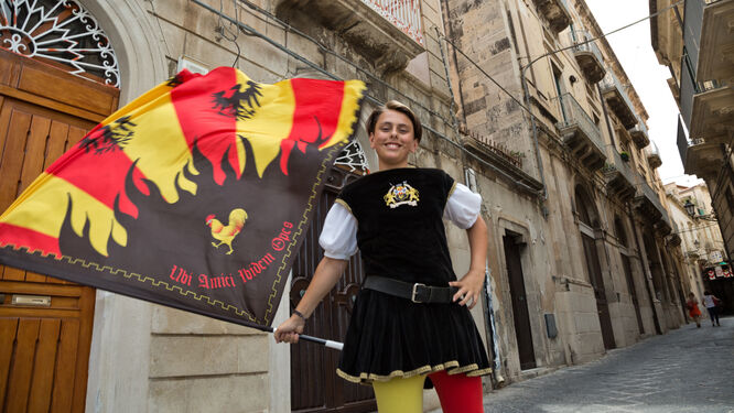 Parade at Piazze del Duomo in Siracusa, Sicily