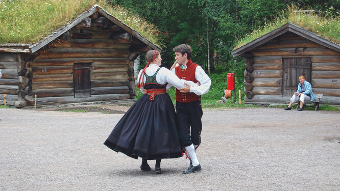 Dancers at Norwegian Folk Museum, Oslo