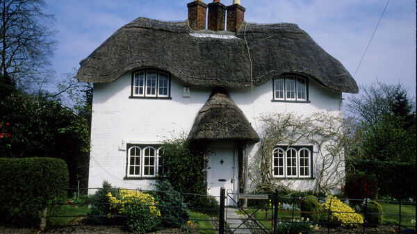 Thatched-roof home, Ireland