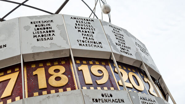 World Time Clock on Alexanderplatz, Berlin