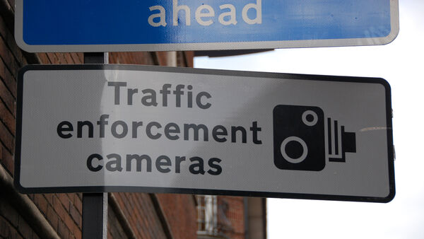Sign for traffic enforcement cameras in England
