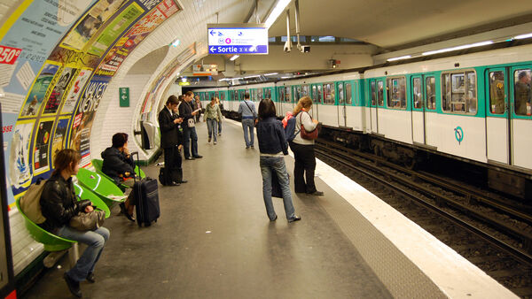 Métro station, Paris, France