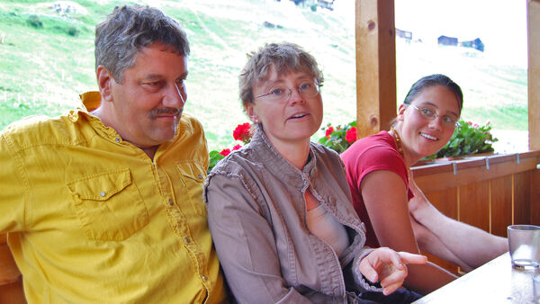 Family in Berner Oberland, Switzerland