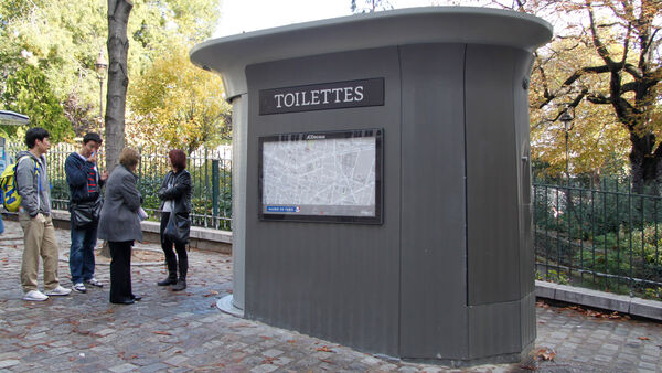 Automated toilet, Paris, France