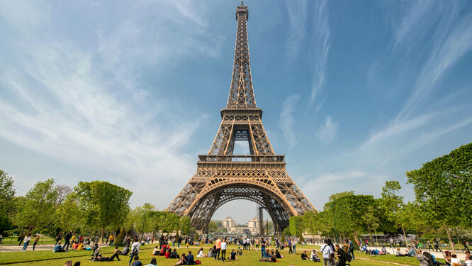 Eiffel Tower and the Parc du Champ de Mars, Paris