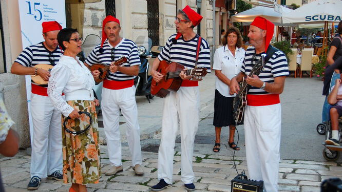 Street musicians, Rovinj