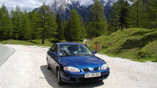 rental car, Julian Alps, Slovenia