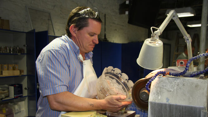 Crystal worker, Waterford, Ireland