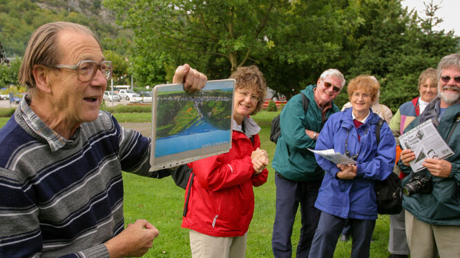 Beloved former schoolteacher and local guide Herr Rolf Jung, Bacharach
