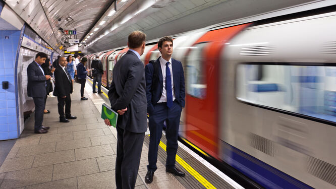 Underground tube station, London, England