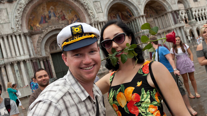 Couple in St. Mark's Square, Venice