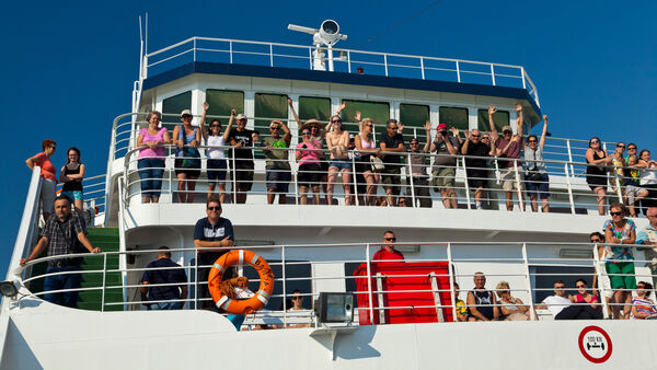 Passengers on ferry