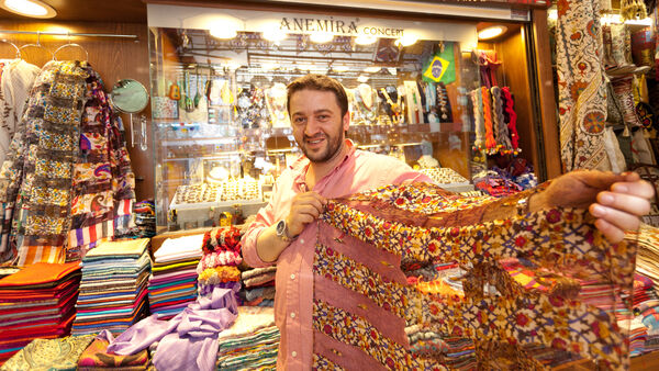 Shopkeeper in the Grand Bazaar, Istanbul