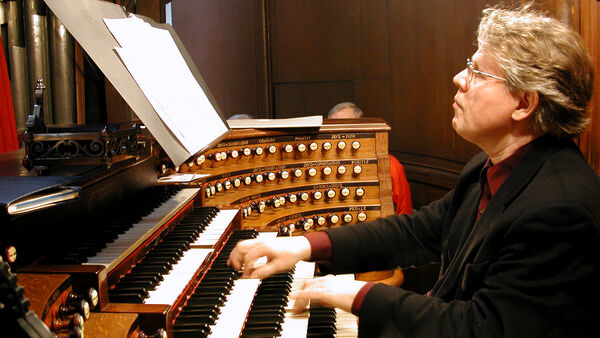 Organist Daniel Roth playing in St. Sulpice Church in Paris