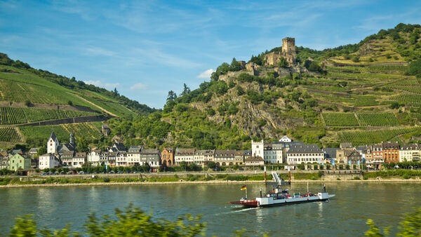 Rhine River and Gutenfels Castle, Kaub